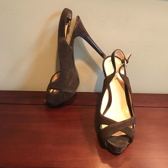 guess suede heels